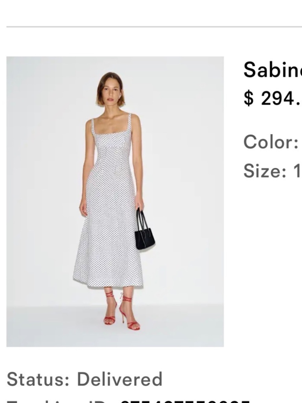 Reformation Sabine Linen Dress Ivory - Size 10